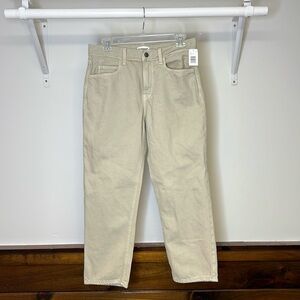 NWT Old Navy Tan Straight Leg Jeans- 6